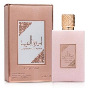 Lattafa Asdaaf Ameerat Al Arab Prive Rose Eau de Parfum Spray for Women 3.4 Oz
